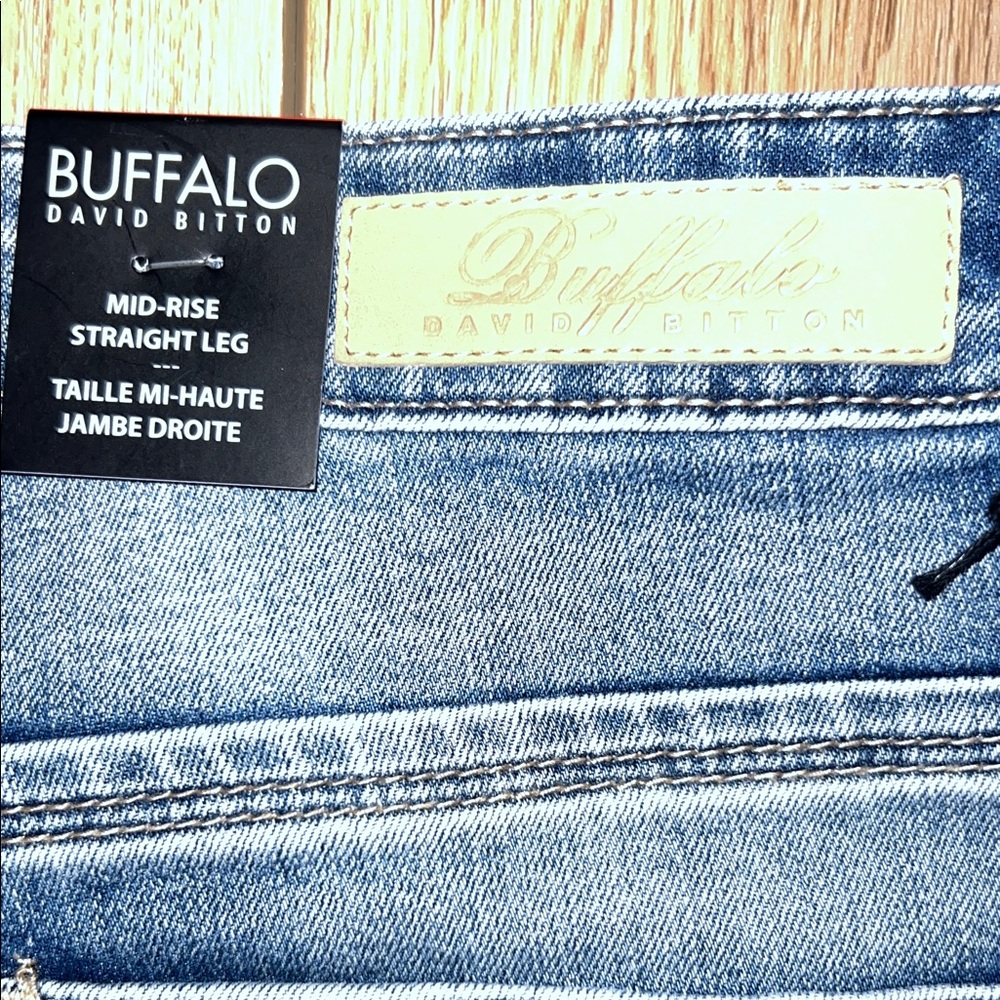 Buffalo David Bitton Denim Blue Straight Leg Jeans - NWT - Picture 7 of 14